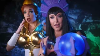 Angela White & Little Puck Domming Evil-lyn Vs Teela He-Man Parody