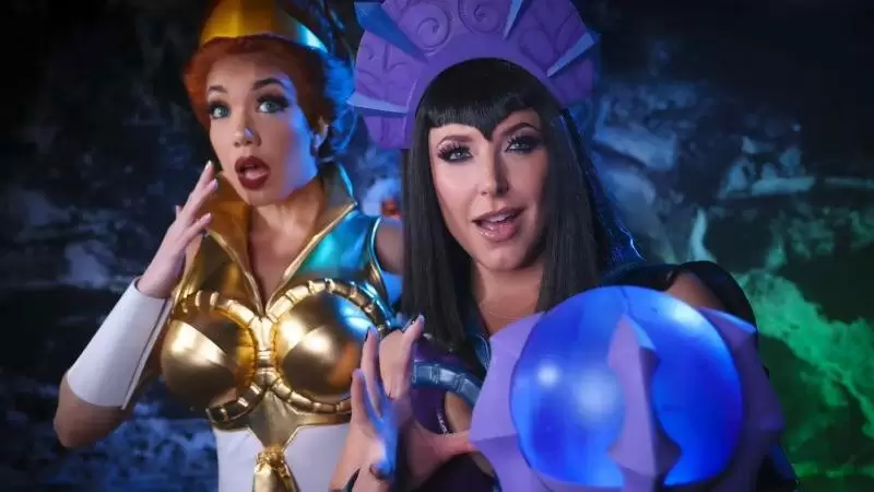 Angela White & Little Puck Domming Evil-lyn Vs Teela He-Man Parody