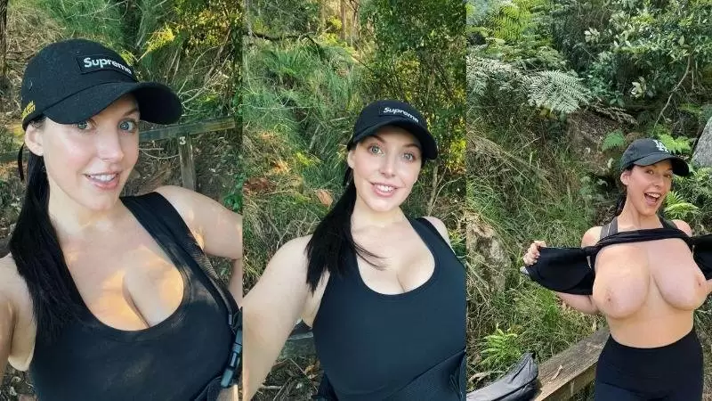 [OnlyFans] Angela White (Afternoon Hike In Australia And Got Caught By Public)